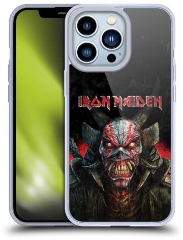 Head Case Designs Offizielle Iron Maiden Rueckseiten Huelle Tod Schlange Senjutsu Softgelhülle Kompatibel Mit Apple iPhone 13 Pro Und Kompatibel Mit Magsafe Zubehör