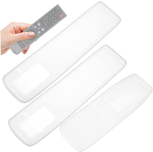 HOMSFOU Funda Universal para Control Remoto de TV Paquete de 3 Fundas de Silicona a Prueba de Polvo a Prueba de Golpes Fácil de Usar
