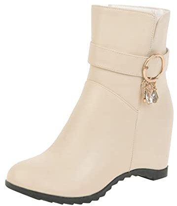 Stivaletti Donna Invernali Stivaletto Donna Estivo con Zeppa Interna Stivali Estivi Donna Morbidi Stivali Donna Pelle 42 Anfibi Donna Estivi Stivali Donna Tacco Bianchi