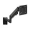 Monitor Mount Arm Aluminum Single Monitor Wall Mount, Full Motion Pneumatic Spring Monitor Mount Arm for Screens up to 32 inches and 19.8 lbs, Max VESA 100x100 Monitor Desk Mount(Black)
