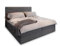 Masseno Boxspringbett PISA 160x200 cm Komplett-Set mit Matratze und Topper, Polsterbett mit Zwei Bettkästen -Grau, TILIA 85