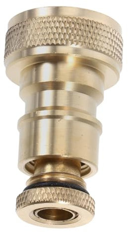 Housoutil Waschmaschinen-einlassadapter Schlauchkupplung Ersatz Waschmaschinenzubehör Messing Gartenschlauchanschluss Wasserschlauch Schnellkupplung Doppelanschluss
