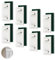 Lot de 8 Supports adhésifs Courts pour Store Klemmfix, Store Double, Installation Facile sans Perçage pour Fenêtres en PVC et Métal