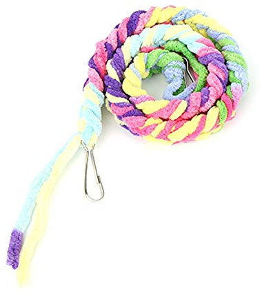 Gavigain Cotton Rope Net Hanging Hammock Pet Climbing Toy Colorful Rope Easy Installation for Small Pets Play and Rest