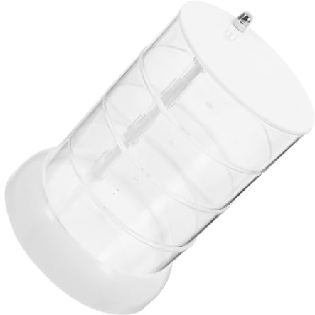 POPETPOP Aufbewahrungsbox Drehbar Mehrschichtig Für Schreibtisch Schminktisch Organizer Aus Acryl Transparent Platzsparend Mit Vitrine Für Minifiguren Haargummis