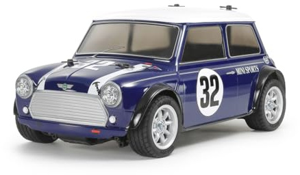 Tamiya 58747 1:10 RC Mini Cooper Racing MB-01 Remote Control Car, Vehicle, Model Building, Assembly, Hobby, RC Kit, Unpainted