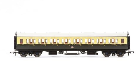 Hornby R40469 GWR Collet Coaches Corridor Third 5017 Coach, Brown/Cream