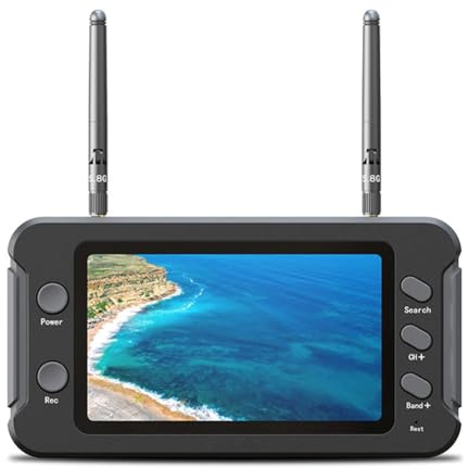 Koolenry FPV Monitor LCD Display 5.8G Auto Search Video Recording 4.3 Inch RC FPV Multicopter
