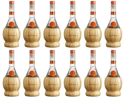 Bottega Spa Grappa da Chianti Fiasco trocken Italien inkl. FeinWert E-Book (12 x 0.5 l)