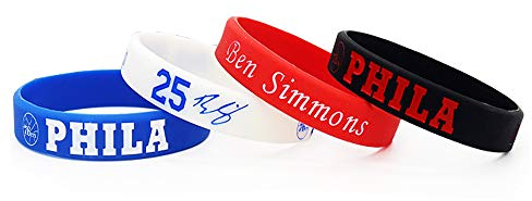 Lorh's store NBA Basketballspieler Stern inspirierende Unterschrift Armbänder Sport Silikon Armband (Ben Simmons)