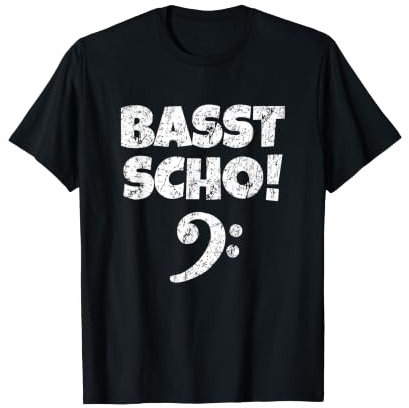 Basst Scho (Vintage Weiß) Bassist Bassisten T-Shirt