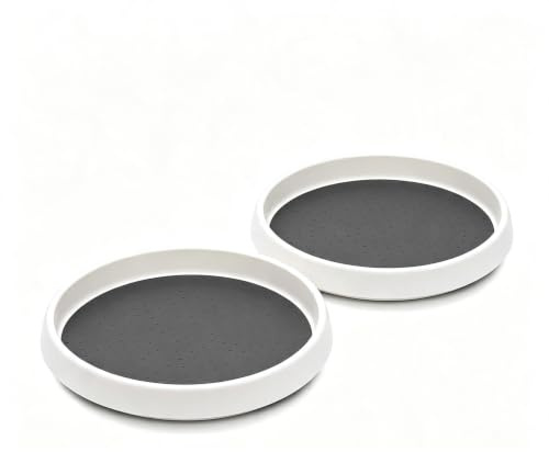 Lazy Susan Turntable Organizer 2 Pack - 10 Rotating Spice Rack Trays