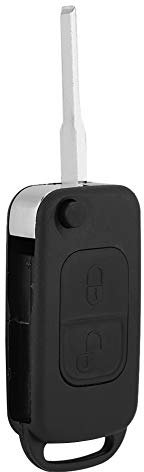 EBTOOLS pour r170 Remplacement de boîtier de Porte-clés, Couvercle de Coque de boîtier de Porte-clés à Distance à 2 Boutons pour SLK Classe E113 ACES W168
