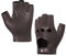 Harssidanzar Herren Fingerless Half Finger Leder Fahrhandschuhe Lammfell Ungefüttert Upgrade GM032EU,Braun, GrößeL