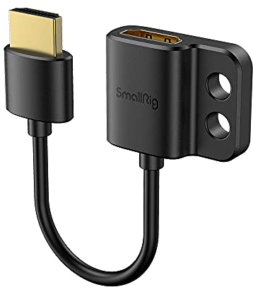 SMALLRIG Ultra Slim 4K Câble Adaptateur Câble Full Mâle vers Full Femelle 14 cm (A à A) - 3019