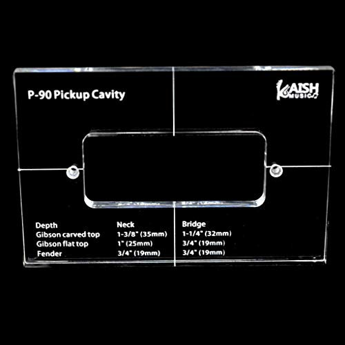 KAISH Acryl Pickup Routing Template Pickup Templates for P-90 Pickup Body Rout