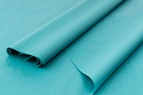 Farbiges Seidenpapier / Geschenkpapier / Geschenkpapierbögen (50,8 x 76,2 cm) erhältlich in 10er/25er & 50er (Türkis, 10 Stück)