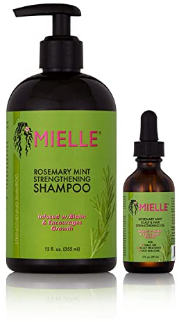 Mielle Organics Mielle/Rosmarin-Minze-Stärkung/Shampoo/Kopfhaut- und Haarstärkendes Öl/Angebot/Geschenkset
