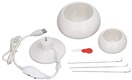 Elektrischer Perlenspinner, Einstellbare Geschwindigkeit, Spin Bead Loader, Taillenperlenspinner mit 3 Perlennadeln FüR die Schmuckherstellung, Perlen, DIY-Handwerk