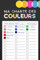 Ma Charte des Couleurs: Un cahier de nuancier de couleurs à remplir avec 50 nuanciers distincts et 2550 zones à colorier