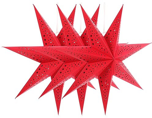 Baluue 3stücke Teiliges Hängestern-lampenschirm Weihnachtsstern-lampe Für Festliche Dekoration Langlebig Und Stilvoll Für Innenräume Und Besondere Anlässe
