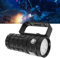 Gigicial Antorcha De Luz De Buceo, Luz De Buceo De 18000 Lúmenes, Linterna Sumergible Impermeable IPX8 con Batería Recargable De 14400 MAh, para Buceo Submarino De 100 M (Negro)