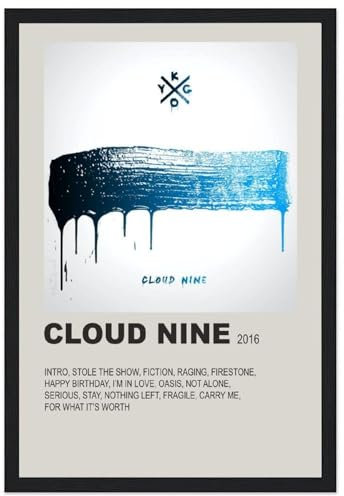 Zamgg Poster Cloud Nine, Wandkunst, Dekoration, Leinwandposter und Drucke für Zimmer, ästhetisch, 30 x 45 cm