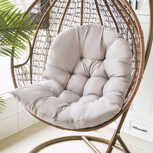 Balançoire Panier Suspendu Coussin de siège Respirant éPaissir Coussins pour Chaise à œUfs Suspendue, Amovible Chaise Oeuf Suspendue pour Patio Jardin Extérieur - Uniquement des Coussins À Vendre(A4)