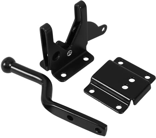 OKUMEYR Selbstsichernder Verzinkter Schwerkraftriegel Mit Verstellbarem Kabel Für Gartentor Außentor Zaun Robust Korrosionsbeständig Einfache Montage Vielseitig Für Garten Pool Und Tür