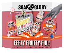Feely Fruity-ful Mini Gift Set, Bath and Body Care Collection, Tropical Fruit Scent by SoapGlory