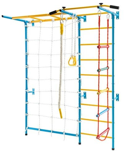 MONKEY GYM Smart Plus - Escalera de gimnasia con red de escalada
