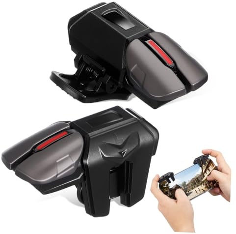 SHINEOFI Fingerhandschuhe für Mobile Spiele mit Einzigartigem Clip und Ergonomischem Design aus PC Material Inklusive Trigger für Smartphones zum Gaming