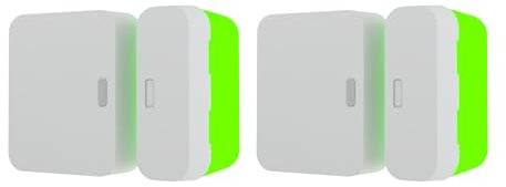 Alarm Magnet Riser Compatible with SimpliSafe | 2 Pack Glow in The Dark Set with 3M Adhesive - Easy Mount to Any Doorway, Window, and Entryway | Sensor/Magnet Not Included (1 inch)