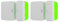 Alarm Magnet Riser Compatible with SimpliSafe | 2 Pack Glow in The Dark Set with 3M Adhesive - Easy Mount to Any Doorway, Window, and Entryway | Sensor/Magnet Not Included (1 inch)