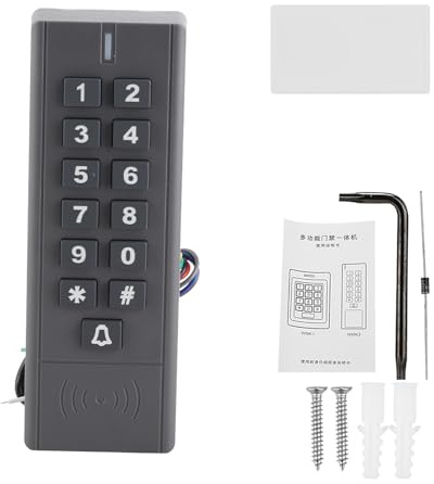 RFID Keypad Zutrittskontrolle Kartenleser, Passwort, IP67 Wasserdicht, 3000 Nutzer - Robustes ABS Gehäuse, Mehrfachöffnungsmethoden, Für Innen Und Außen
