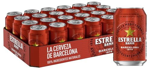 Estrella Damm mediterranes Lagerbier, EINWEG 24x0,33 L Dosen