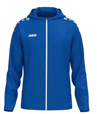 JAKO One Kapuzenjacke – Atmungsaktive Sportjacke für Kinder aus 100% Polyester, mit weichem Micro-Fleece, ideal für Sport und Freizeit