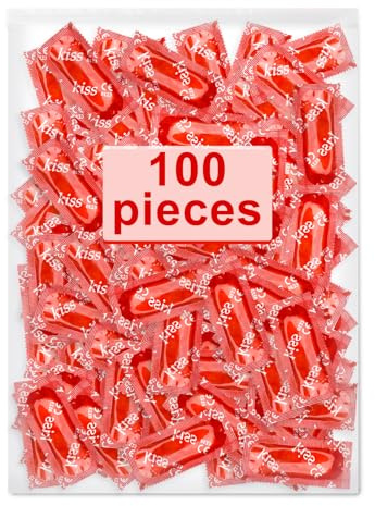 Préservatifs pour hommes - Pack de 100 pièces - Sensation naturelle - Préservatifs extra fins pour des sensations intenses pendant les rapports sexuels - 53 mm de large