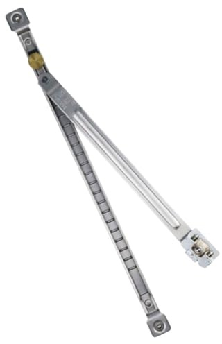 FRCOLOR Barre de Sécurité Réglable sans Perçage 30 Cm pour Fenêtre Coulissante en Aluminium, Limiteur de Fermeture Anti-Vent, Verrou de Châssis Robuste pour Maison et Bureau