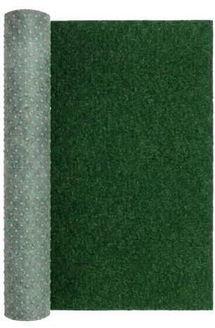 Mazovia Césped Artificial Balcón 300x300cm 4mm Verde Salvia Antideslizante | Césped Artificial para Terraza Resistente a la Intemperie Antialérgico Fácil de Limpiar Robusto Realista Vendido por Metro