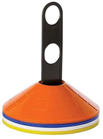 Kit de 20 coupelles , Coloris jaunes, orange, blanches et bleues , avec support