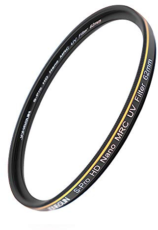 JONGSUN UV Filter 62mm, S-Pro HD Nano MRC Mehrlagenbeschichtung, B270, Kameras Ultraviolett Schutzfilter Filter