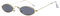 Lazzboy Herren Damen Retro Kleine Ovale Sonnenbrille Metallrahmen Shades Eyewear Unisex Reise Für Brillen Katzenauge Metall Rand Rahmen Frau Sonnebrille Gespiegelte Linse Sunglasses(F)