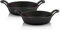 BBQ-Toro Gusseisen Servierpfännchen Set, 2 Stück | Ø 20 cm - rund | Grillpfannen Pfännchen, Gusspfanne, Bratpfanne, Feuerpfanne, Grillpfännchen, Gusseisenpfännchen, serving pan, Tischpfanne