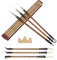 BELIOF 6 Pcs Pinceaux de Calligraphie Chinoise Pinceau Encre de Chine pour Peinture Aquarelle Ecritures 6 Tailles Traditionnel Pinceau Chinois avec Support-pinceau en Bois et Sac de Rangement