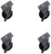 Proloisirs Lot de 4 Roues pour Pieds 50 kg, 70 kg et 90 kg
