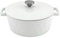 HearthStone Cookware - Cocotte Diamond de Hierro Fundido Esmaltado, Blanca, 26 cm, 5.2 l. Para Todas las Superficies, incluyendo Inducción y Horno.