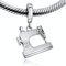 BOLENVI Abalorio de plata de ley 925 con colgante de máquina de coser para pulseras o collares de Pandora y similares