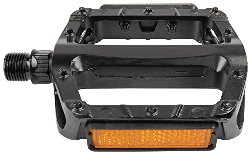 Plattform-Pedal, Aluminium, Boron-Achse, mit Reflektoren, Plattform-Pedal von M-WAVE