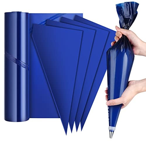 ELECLAND Lot de 50 poches à douille jetables extra larges épaissir 53,3 cm Poches à pâtisserie Glaçage Poches à douille pour biscuits, cupcakes, desserts, gâteaux, décoration